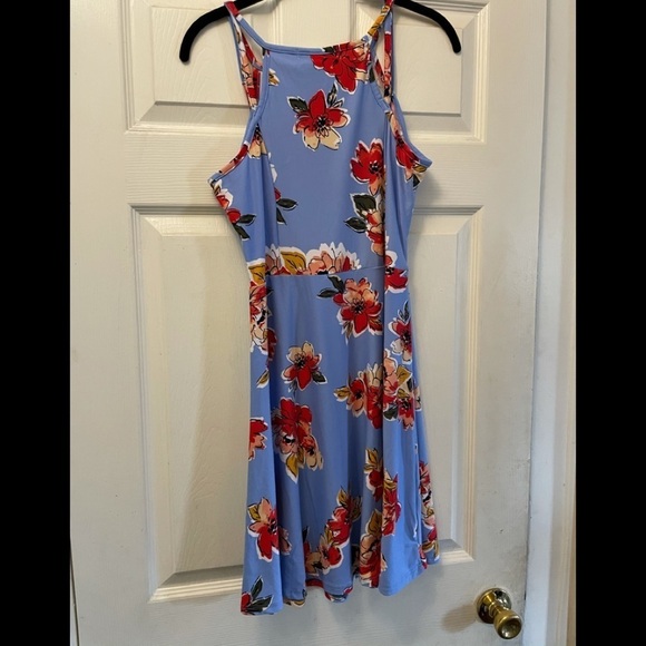 NWT Juniors' Floral Fit & Flare Dress size L - Picture 5 of 9